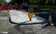 Construction of new island on Dame Dorothy Street, linked to the new signalised junction on Church Street North. 