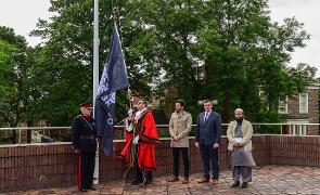 Srebrenica flag raising