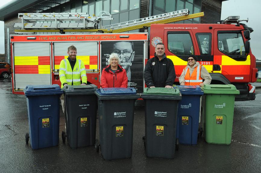 STWPP members- no batteries in bins campaign at Campground