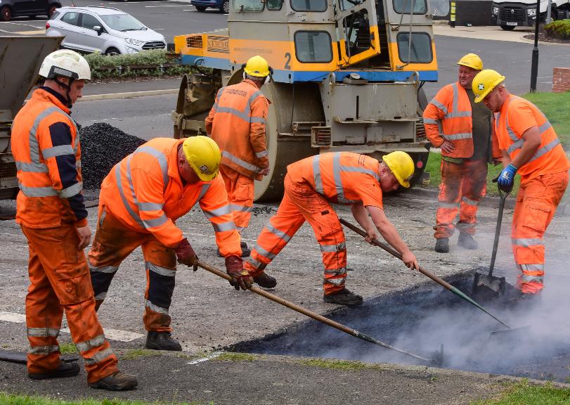 resurfacing road