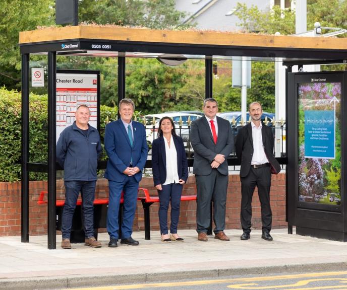 Living roof bus shelter