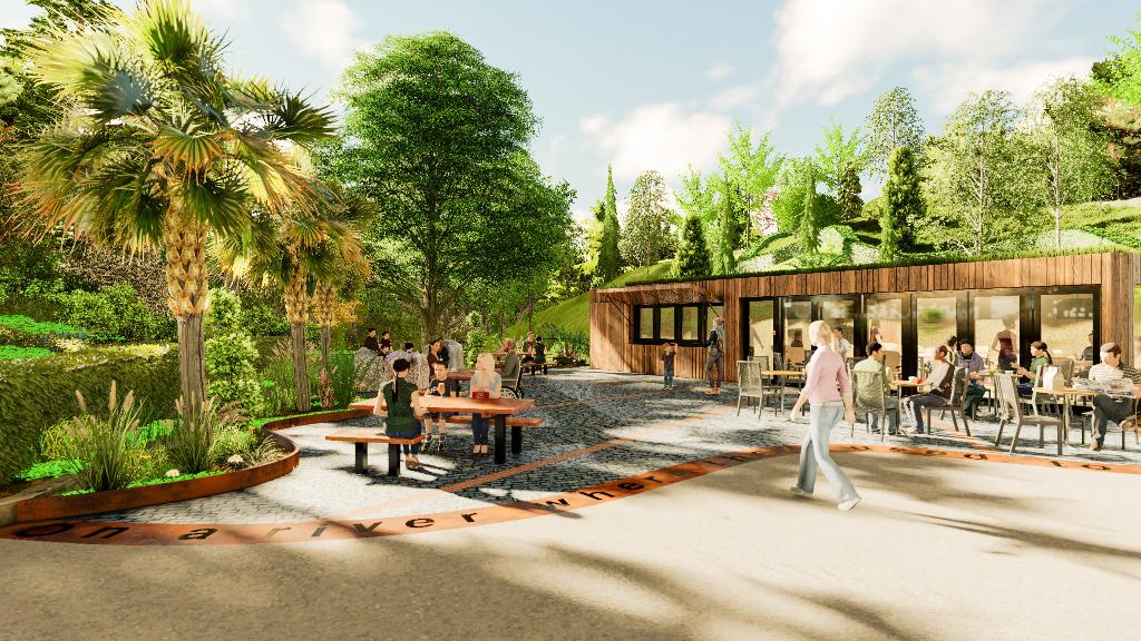 Artists impression of new Roker Park cafe