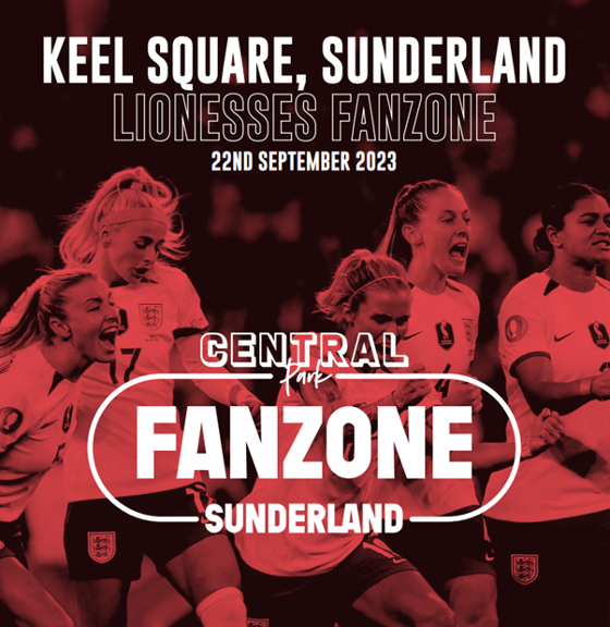 Keel Sq fan zone - Lionesses