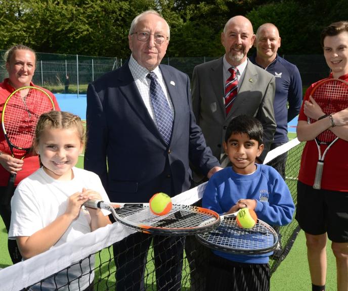 New tennis court