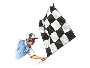 Motor racing flag